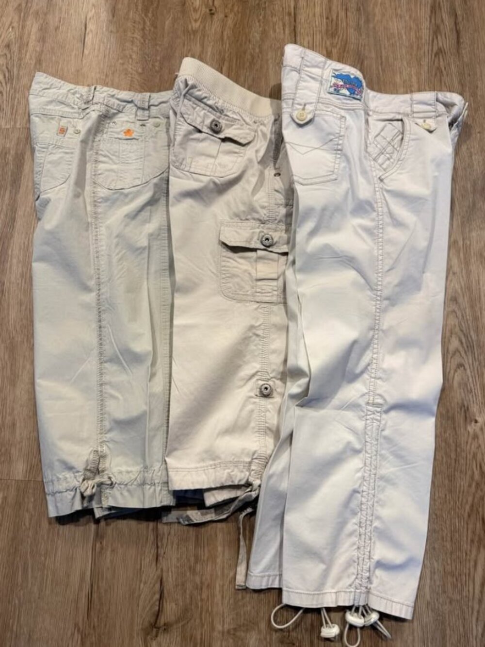 Bundle of 3 Women's Petite Vintage Capri Pants - Size 12P